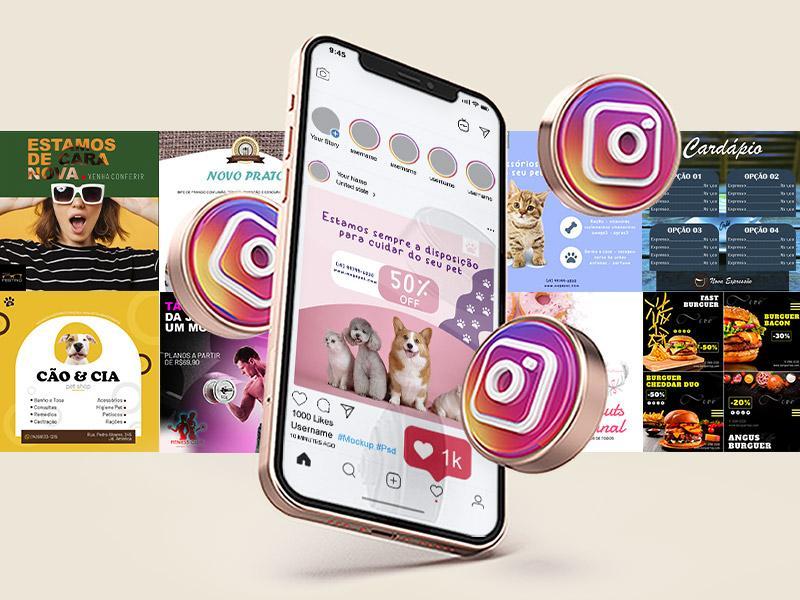 Pacote de artes para Instagram